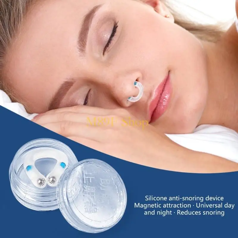 M89F 5 Piece Nasal Dilator Set for Snoring Reduction Ergonomic Silicone Nose Clip Enhances Airflows