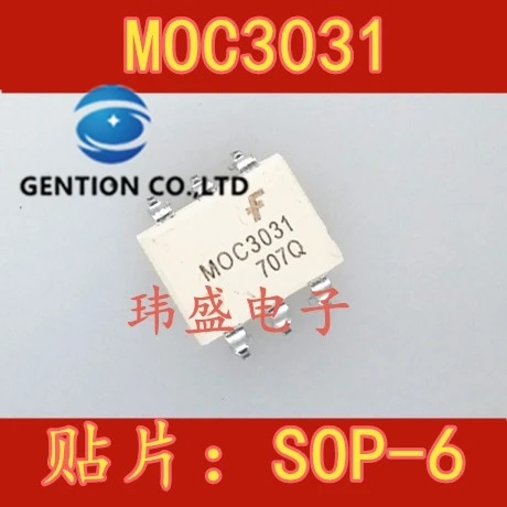 10PCS MOC3031 MOC3031M MOC3031SR2M SOP-6 light coupling isolator in stock 100% new and original