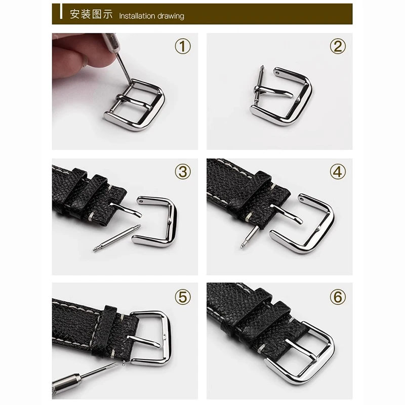 10 مللي متر 12 مللي متر 14 مللي متر 16 مللي متر 18 مللي متر 20 مللي متر الفولاذ المقاوم للصدأ حزام الساعات مشبك النساء الرجال الفضة الصلبة المعادن حزام (استيك) ساعة المشبك حزام لحزام