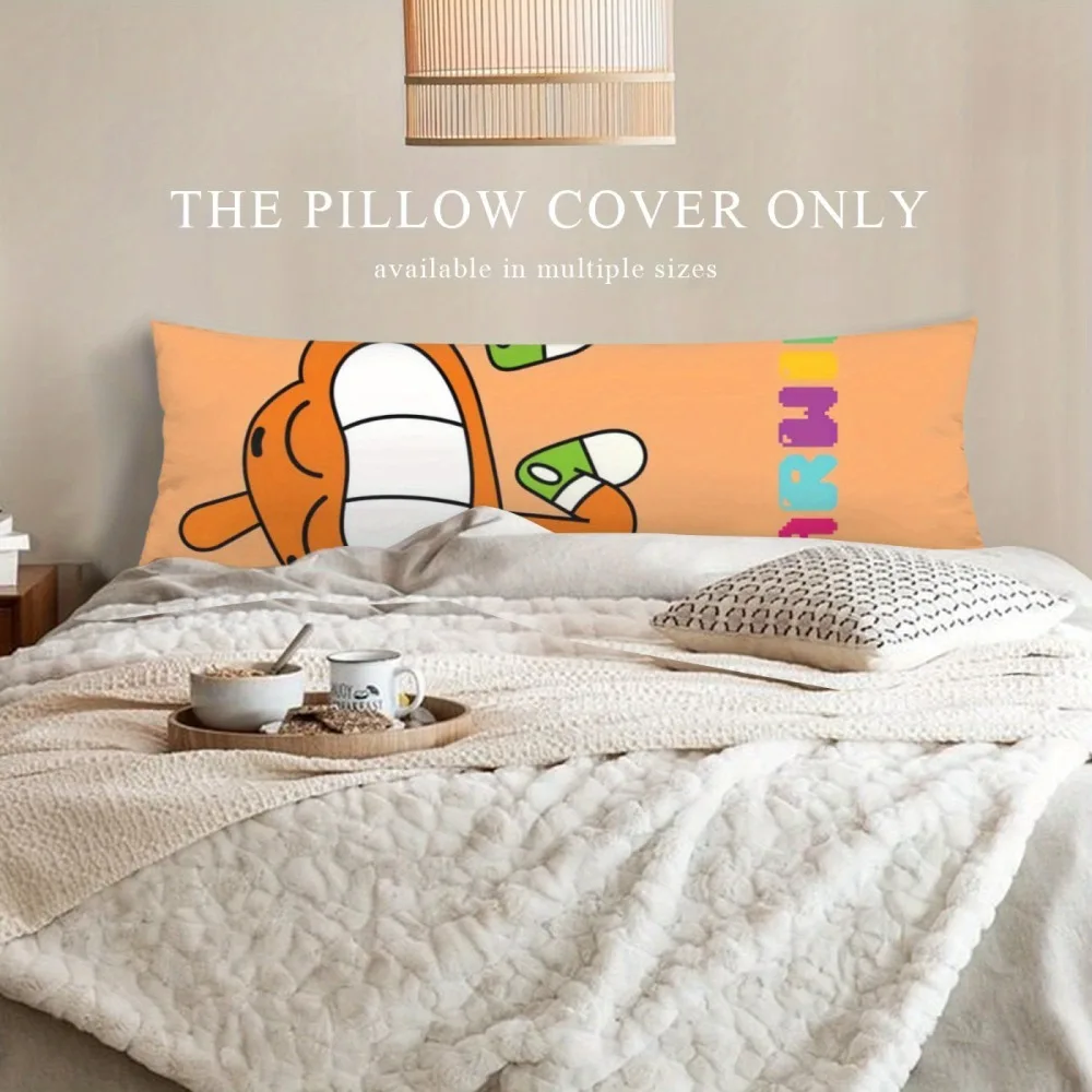 A Long Pillow Cover - Does Not Include Pillow Insert 20*54 Inches / 50×137 Cm Made of 100% Polyester Fabric, Machine Washable wi