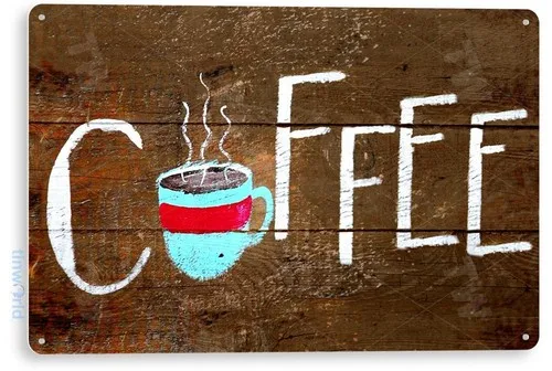 TIN SIGN Coffee Cup, Java, Expresso, Café, Shop, Farm, Kitchen Coffee Decor A823 --Tin Sign