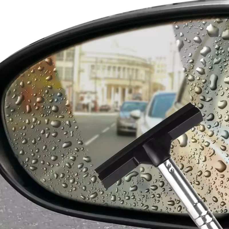 Limpiaparabrisas para espejo retrovisor de coche, limpiador de escobilla telescópica escalable, herramienta de cepillo de vidrio, 1 pieza