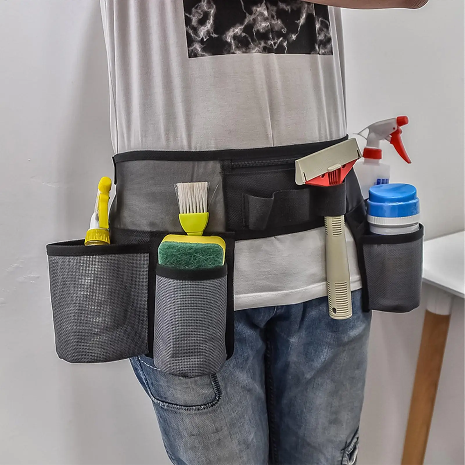 Waist Tool Belt Tool Fanny Pack Women Garden Tool Belt With Pockets Caddy For Cleaning Products Adjustable Waist Belt For Men