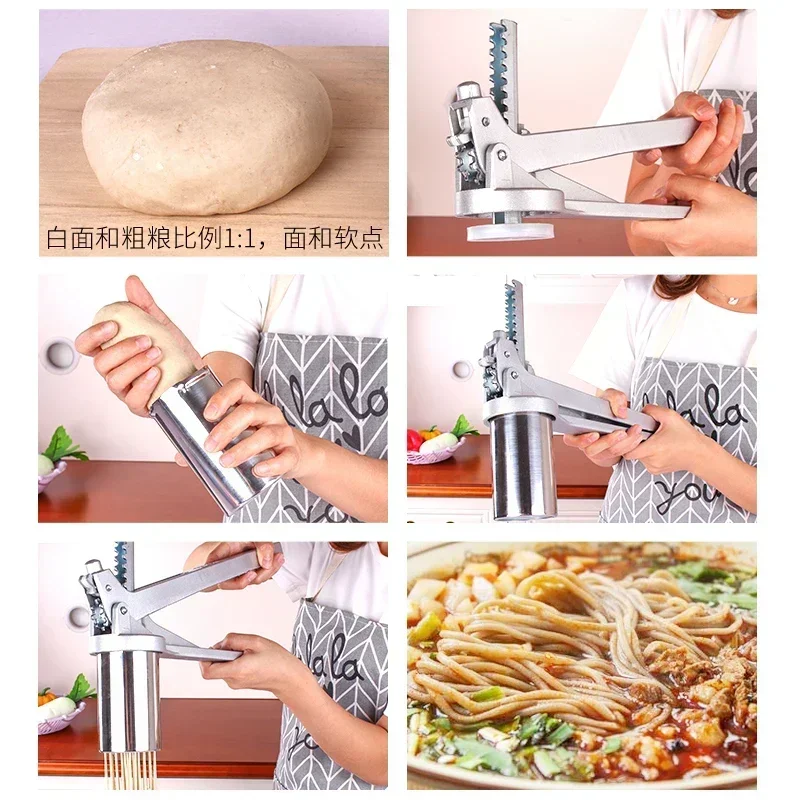 Pasta Maker Machine Noodle Maker Machine Automatic Electric Stainless Steel Manual Noodle Maker Kitchen Tools