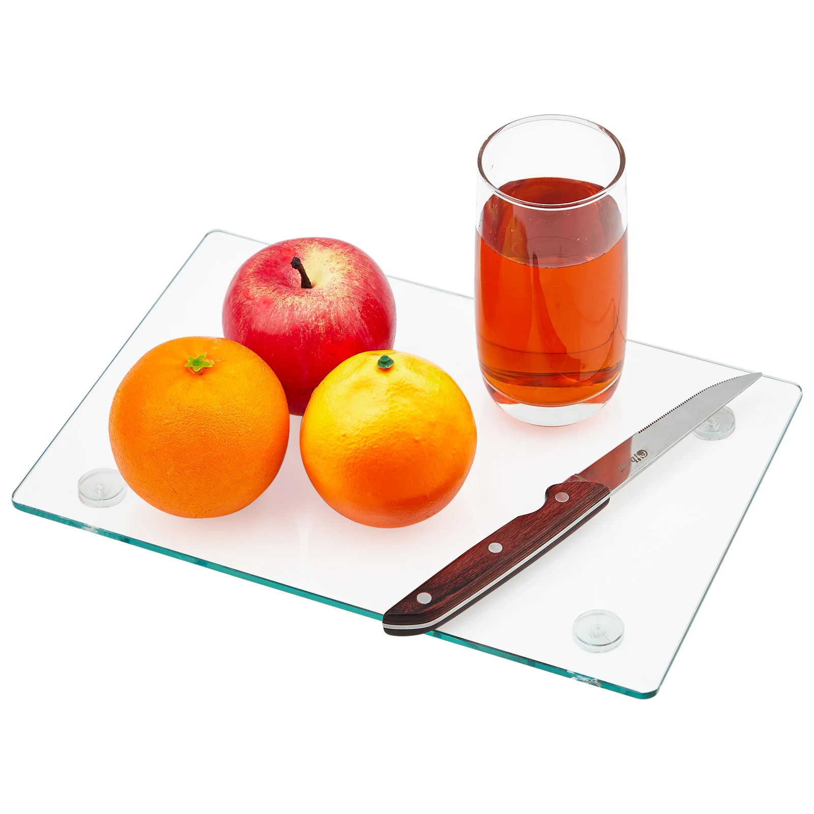 Tempered Glass Cutting Boards, Non-Slip, Hygienic Chopping Boards with Rubber Feet, Heat & Shatter Resistant, Easy Clean Surface, Multipurpose Glass Serving Tray for Kitchen