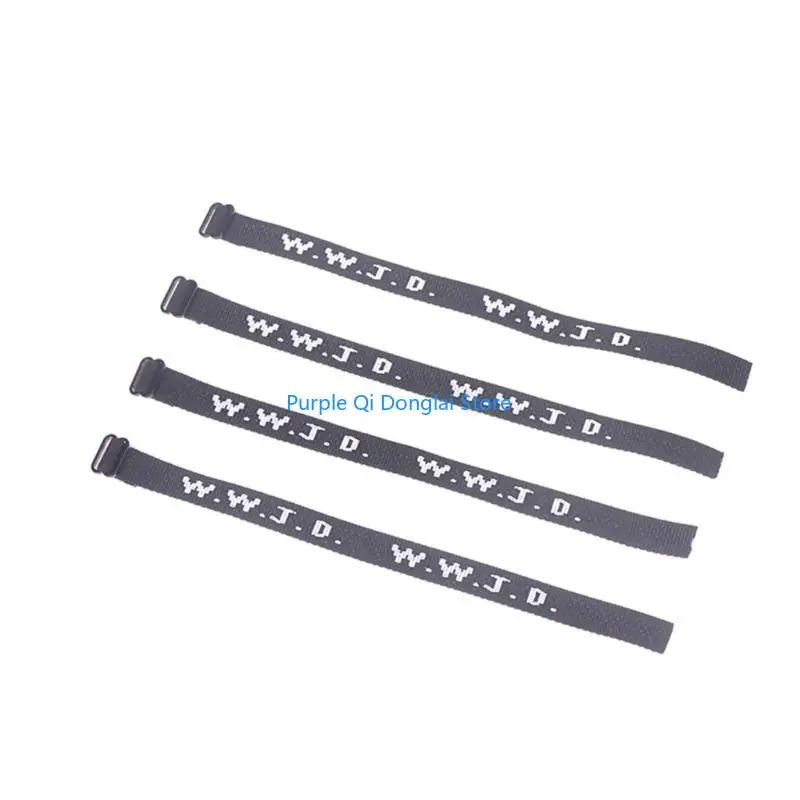 L21E 4Pieces/set Religious Jesus Bracelet What Would Jesus Do Woven Wristbands Bracelet for Couple Christian Jewelry Gift