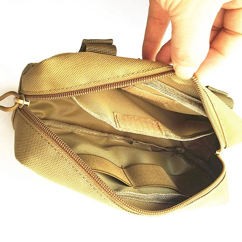 Bolsa Táctica Compacta EDC Molle para Cinturón, Bolsa Médica Multifuncional para Cintura, Accesorios de Caza al Aire Libre, Funda para Teléfono