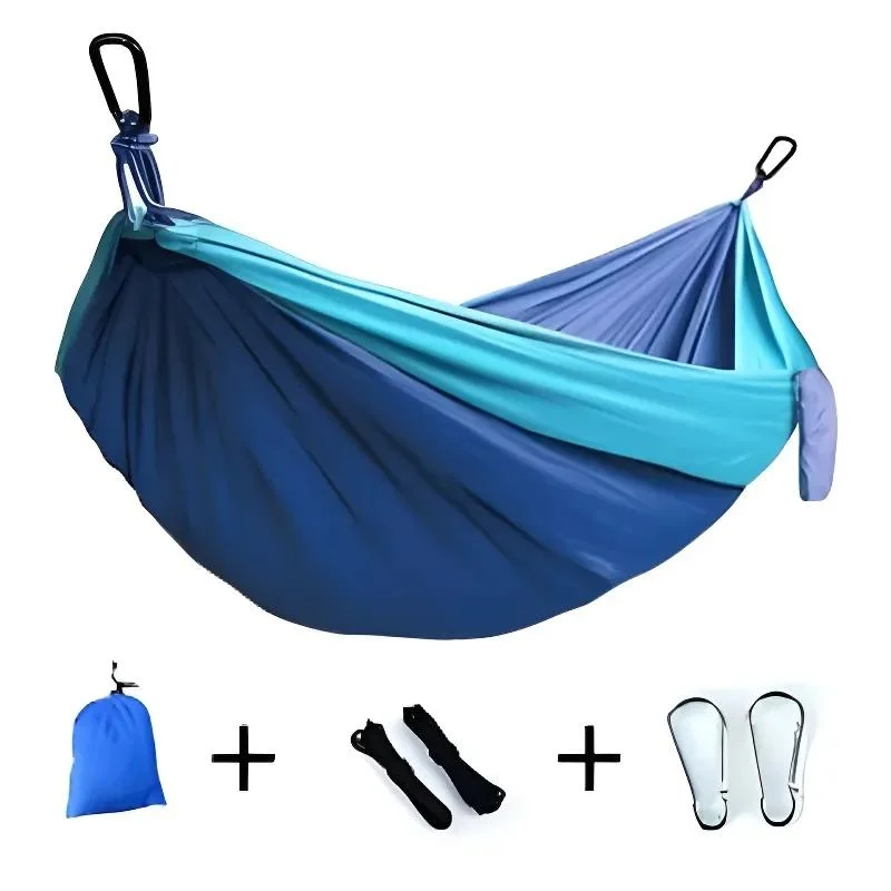 Ultralight Travel Hammock 661.39lbs Capacity Breathable Quick Dry with 2 Carabiners 2 Straps for Indoor Outdoor