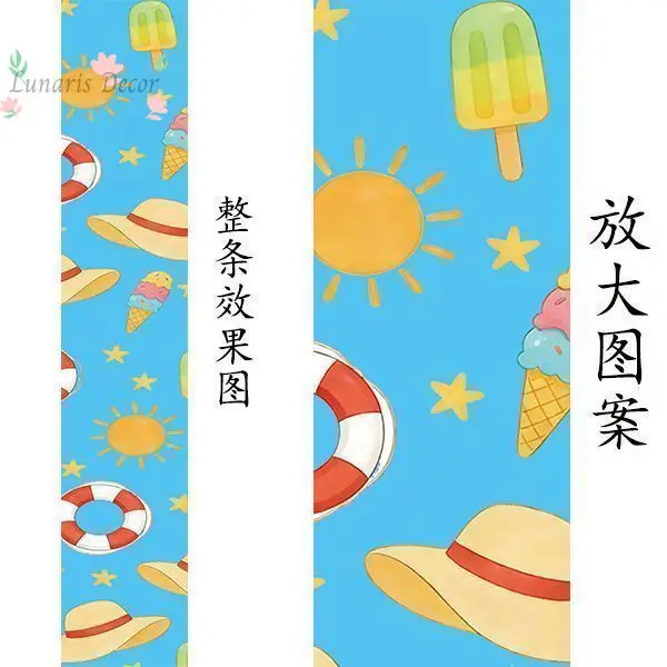 Summer cartoon beach canopy hanging cloth seaside restaurant ceiling decoration Internet celebrity outdoor dining bar shade