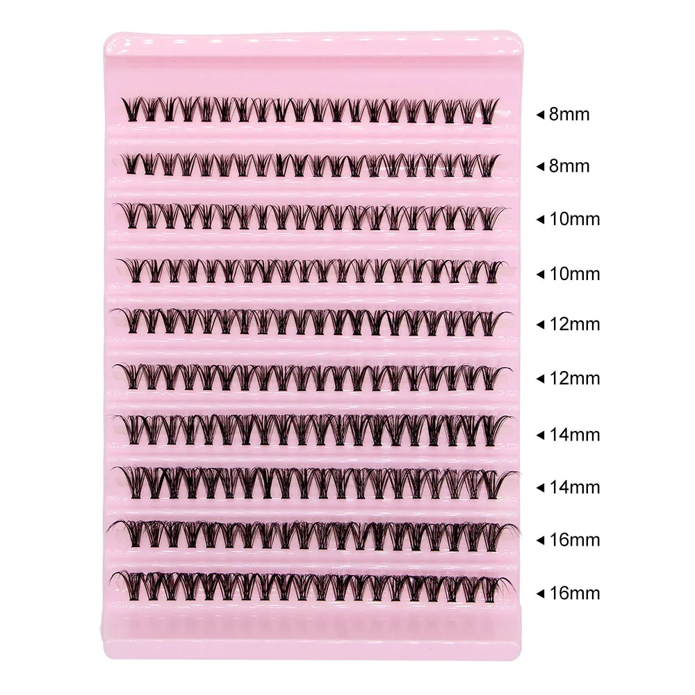 Big Capacity Super Bunch DIY Cluster Lashes 8-16mm Mix Charm Style Eyelashes Extension False Eyelash Makeup Tool Russian Volume