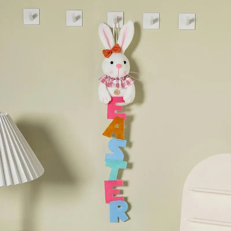 Easter Bunny Stuffed Animal Cute Stuffed Easter Bunnies 21.65in Funny Farmhouse Easter Decor Easter Tree Ornaments For Wall