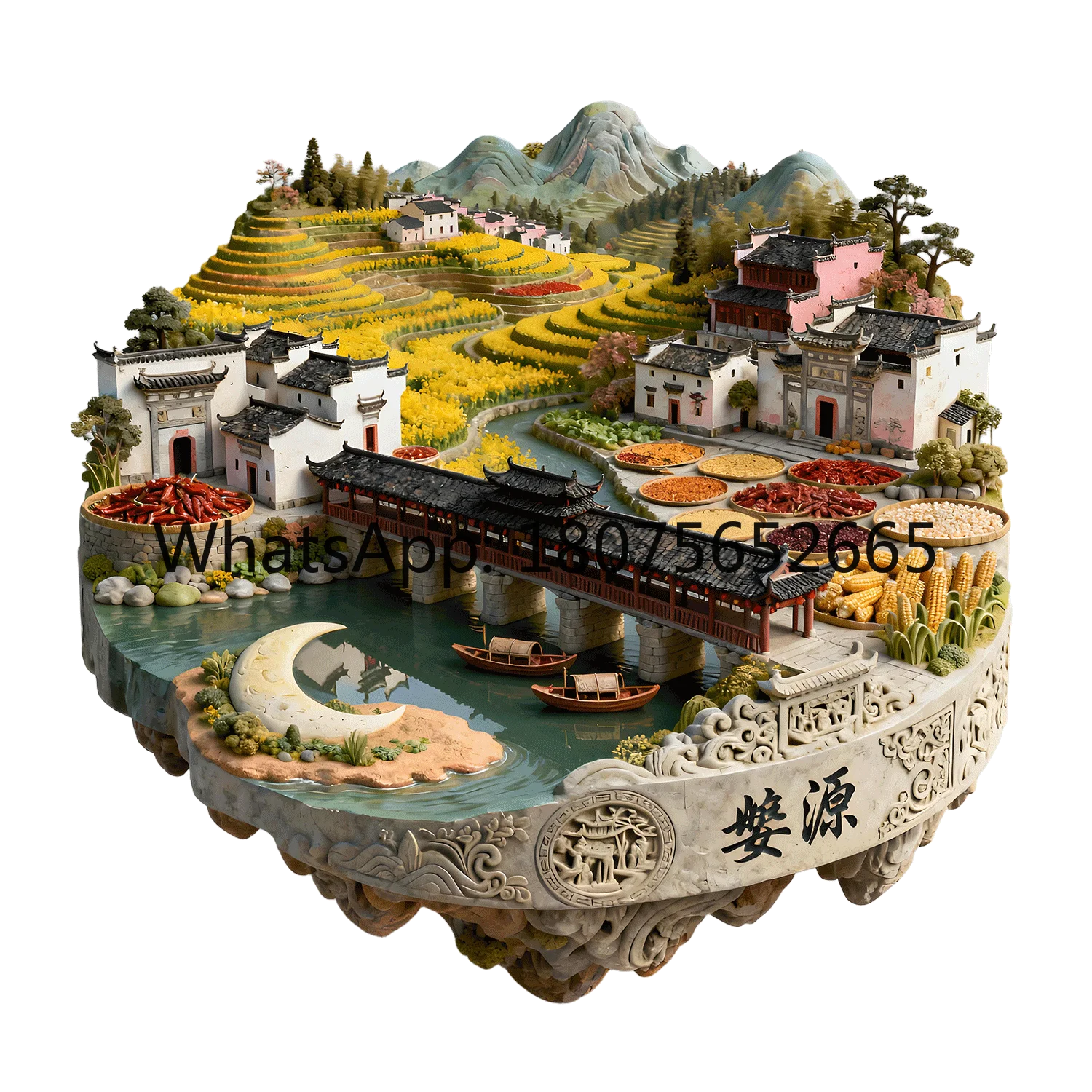 Metal refrigerator magnet - 3d shangrao tourist attraction souvenir - creative gift