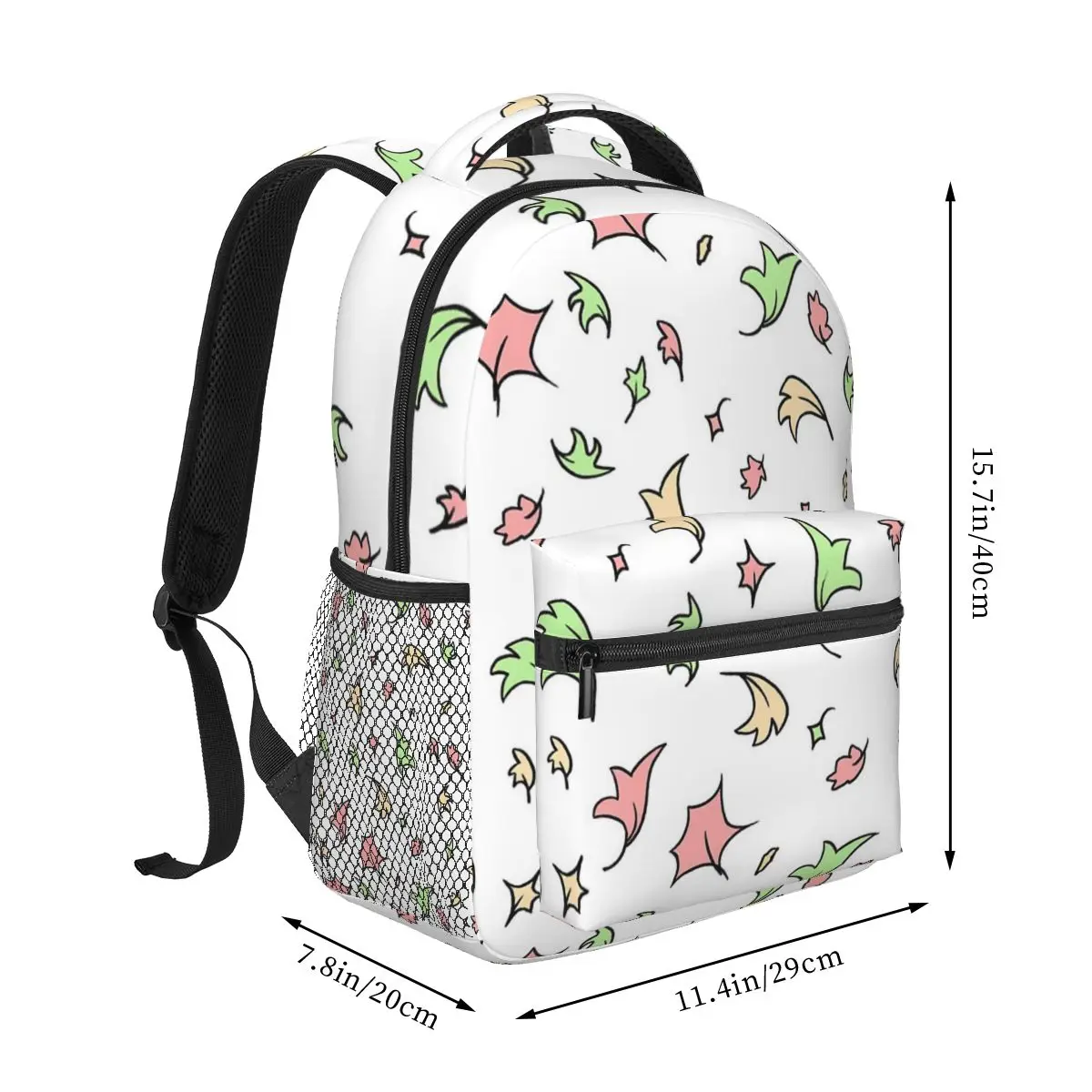 Heartstopper Leaves - Repeating Backpacks Boys Girls Bookbag Students School Bags Cartoon Travel Rucksack Shoulder Bag