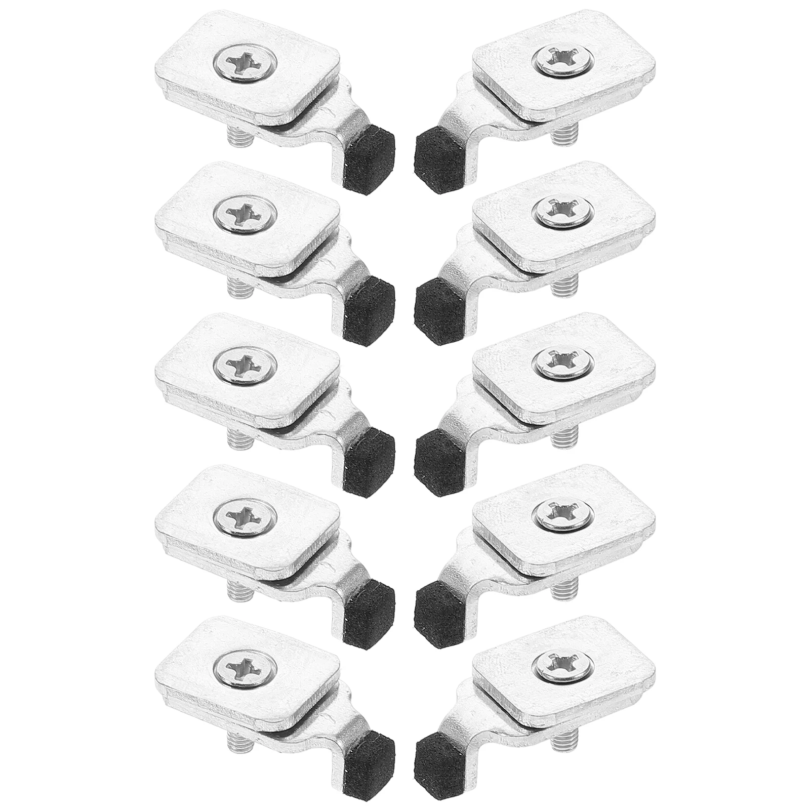

10pcs Curtain Track Head Iron End Stop Universal Rod Stops Divider Rail Accessories Home Office Decor Hardware