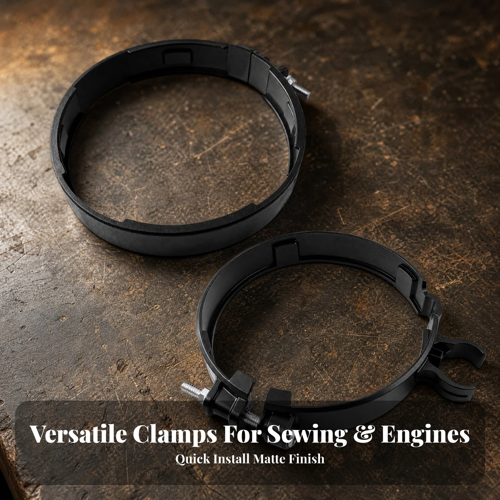 2 Pieces Circular-Shaped Band Clamp with Fastening Hardware Removable Circular Band Clamp Adjustable Leak-Proof
