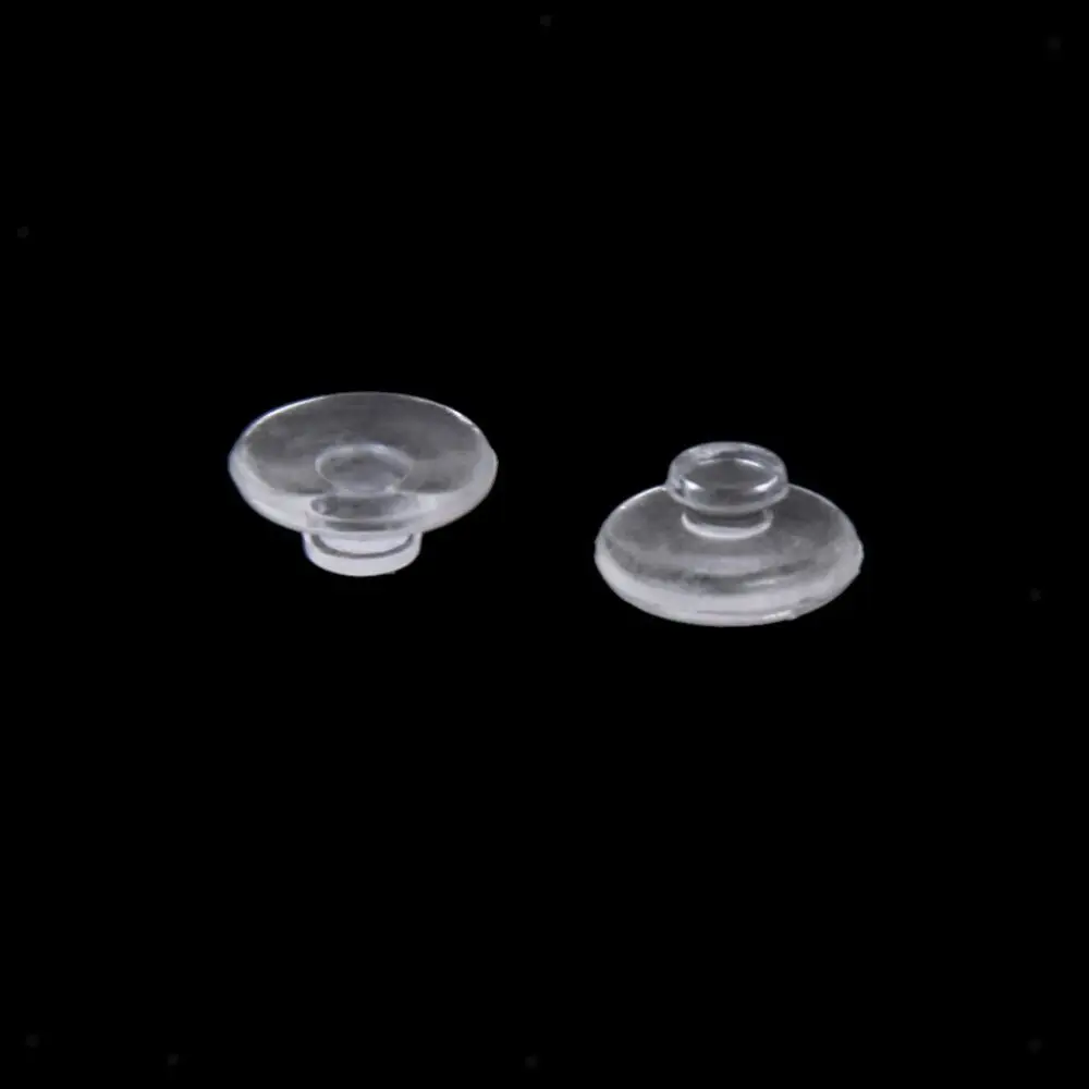 25 Pairs Silicone Eyeglass Sunglass Nose Pad Clear Anti-Slip Push in Nose Pads Glasses Repairs Round Eyeglass Repair Tool