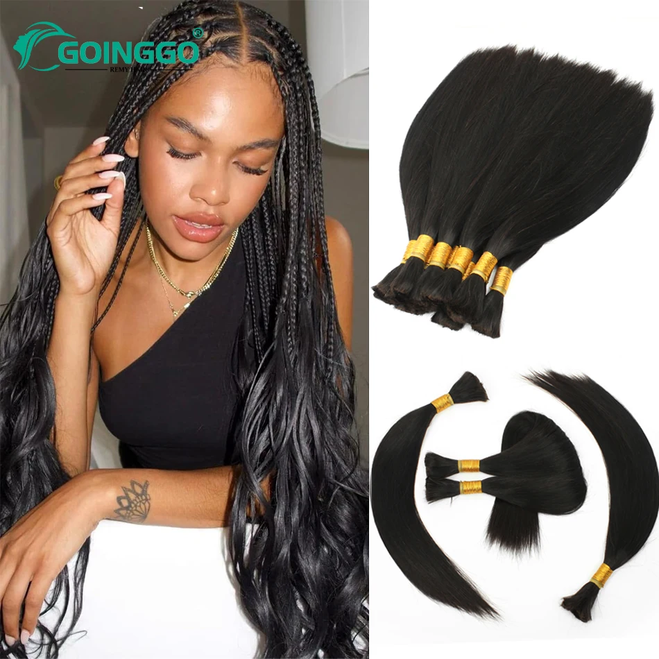 Cabelo em massa para trançar, Remy Cabelo Brasileiro, Boho Tranças, Cabelo Humano em Massa, Sem Extensão de Trama, Tranças de Crochet, 16 a 28 em