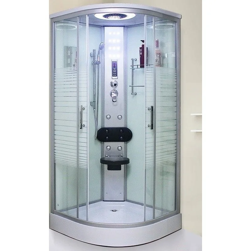Glass partition closed integrated wet and dry separation bath room