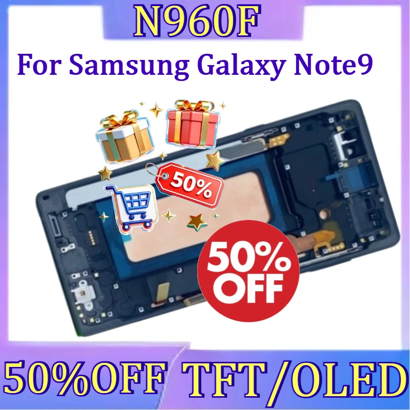 For Samsumg Note 9 Replacement New TFT/OLED For Samsung Galaxy Note9 N960 N960F N960U LCD Display Touch Screen Digitizer