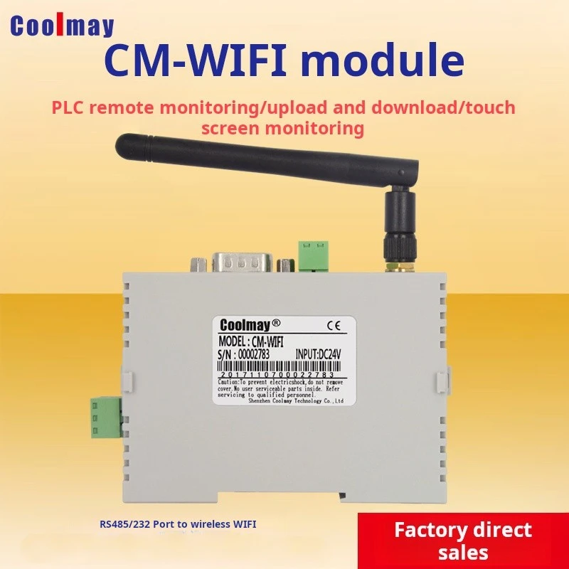 Coolmay-cm-wifi Lithium Bateria Powered Módulo Wi-fi Porta de Comunicação Touch Screen Plc 485 232