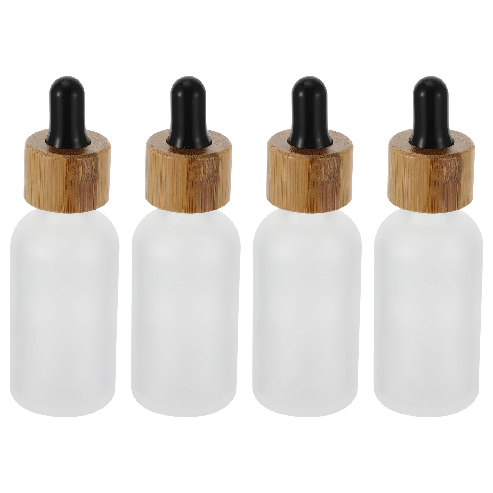 

4Pcs Portable Dropper Bottles 30Ml Refillable Glass Containers Travel Essential Oil Bottles Subpackaging Essential Oil Bottle