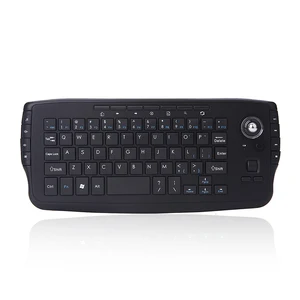 Jomaa 2.4g Tecillo ergonómico inalámbrico Mini Tamaño Decente Teclado de diseño 15 teclado de juego multimedia con bola de seguimiento para WI 8 mejores teclados de ventas con bola de seguimiento - №4