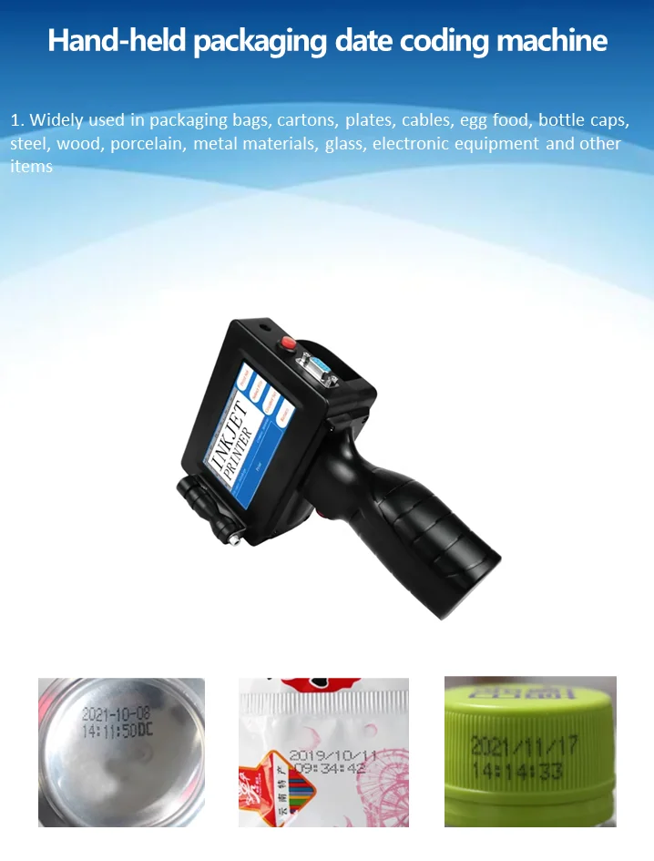 Good Quality Manufacturer Portable Hand Held Ink Jet Printer handheld Inkjet Printer Handheld Expiry Date Printer