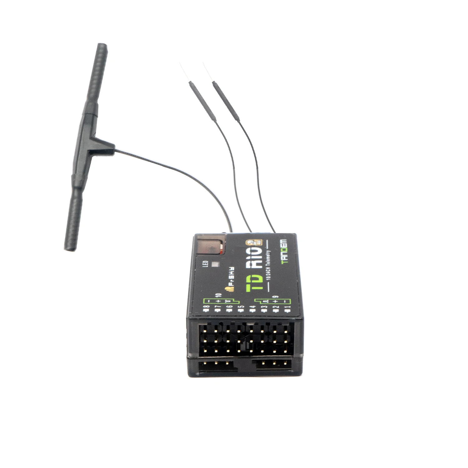 FrSky 2.4G 900M Tandem Dual-Band Receiver TD R10 Receiver with 10 Channel Ports