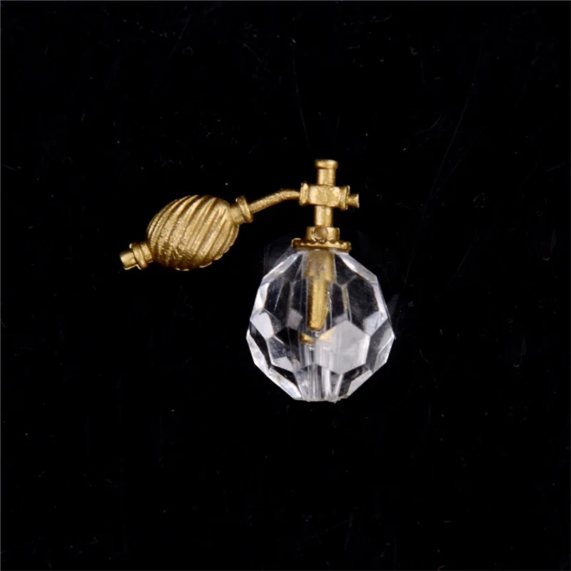 1:12 Plastic Dollhouse Miniature Room Decor Transparent Perfume Bottle Toy