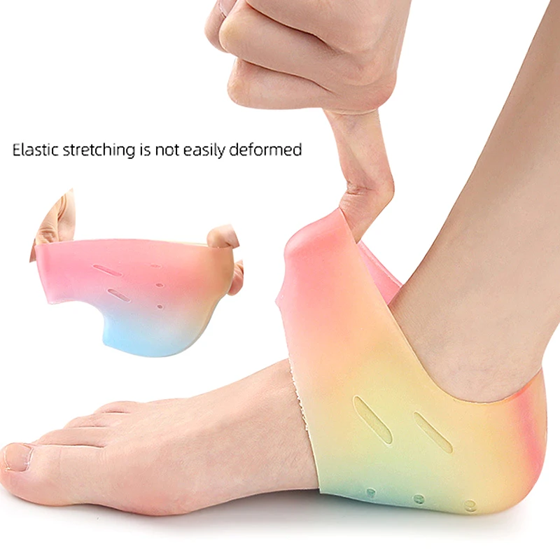 Chaussettes hydratantes en silicone pour les pieds, accessoire de massage spa, gel expansif, respirant, enlève la fréquence cutanée, anti-Contation, outil de soin