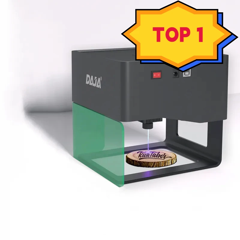 DAJA DJ6  Mini Portable Bank Lazer Printer For Engraver Wood 3W La ser Power Engraving metal-credit-card-machine