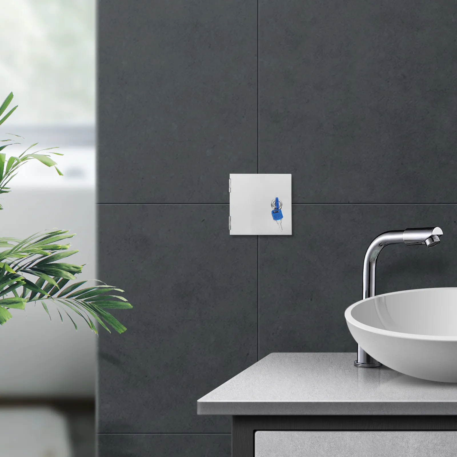 stainless-steel-anti-theft-socket-protection-box-heavy-duty-lockable-outlet-cover-outdoor-indoor-weatherproof-tamper-proof