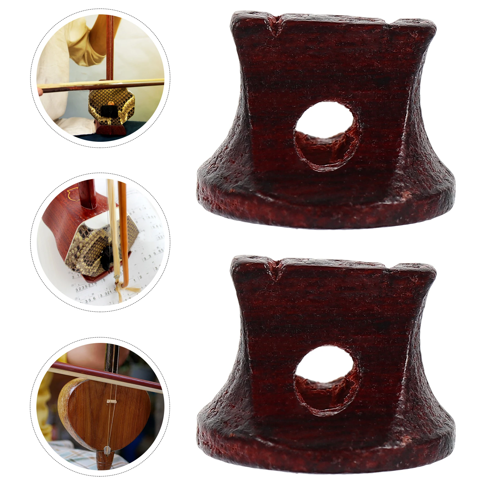 

3pcs Durable Rosewood Replacement Accessories Brown Sturdy Practical Wooden Bridge For Instrument Parts Reusable Simple Design