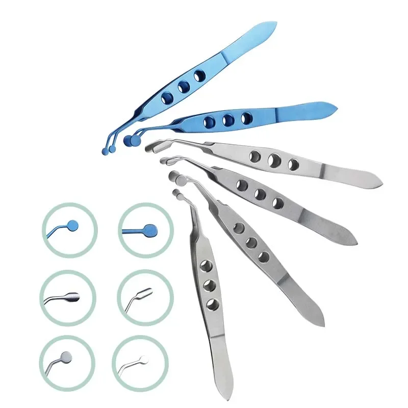 Stainless Steel/titanium Ophthalmic Meibomian Massage Tweezers Clamp Gland Flap Eyelid Forceps Clip Eye Apparatus Tool 1 Pcs