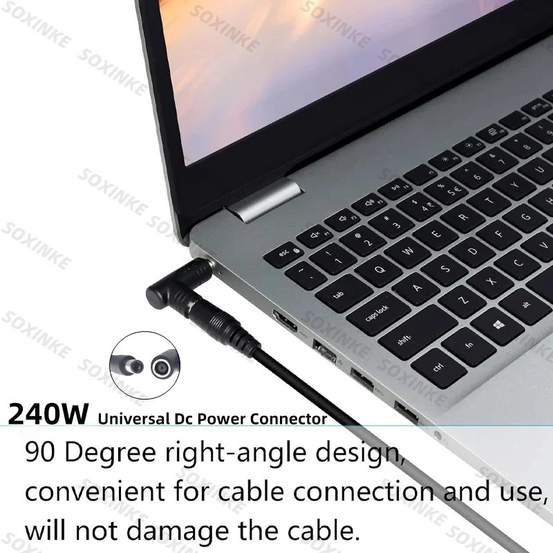 1PCS 240W DC Power plug 7.4*5.0mm Female To dc 5.5*2.5mm 4.5*3.0 6.0*3.7 5.5*2.1 Square plug For Laptop Computer