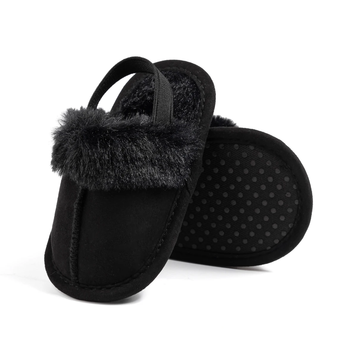 شتاء جديد بلون الطفل أفخم أحذية مشي لينة المضادة للانزلاق نعل مسطح دافئ رقيق الأولى مشوا بنين بنات شبشب غير رسمي #5