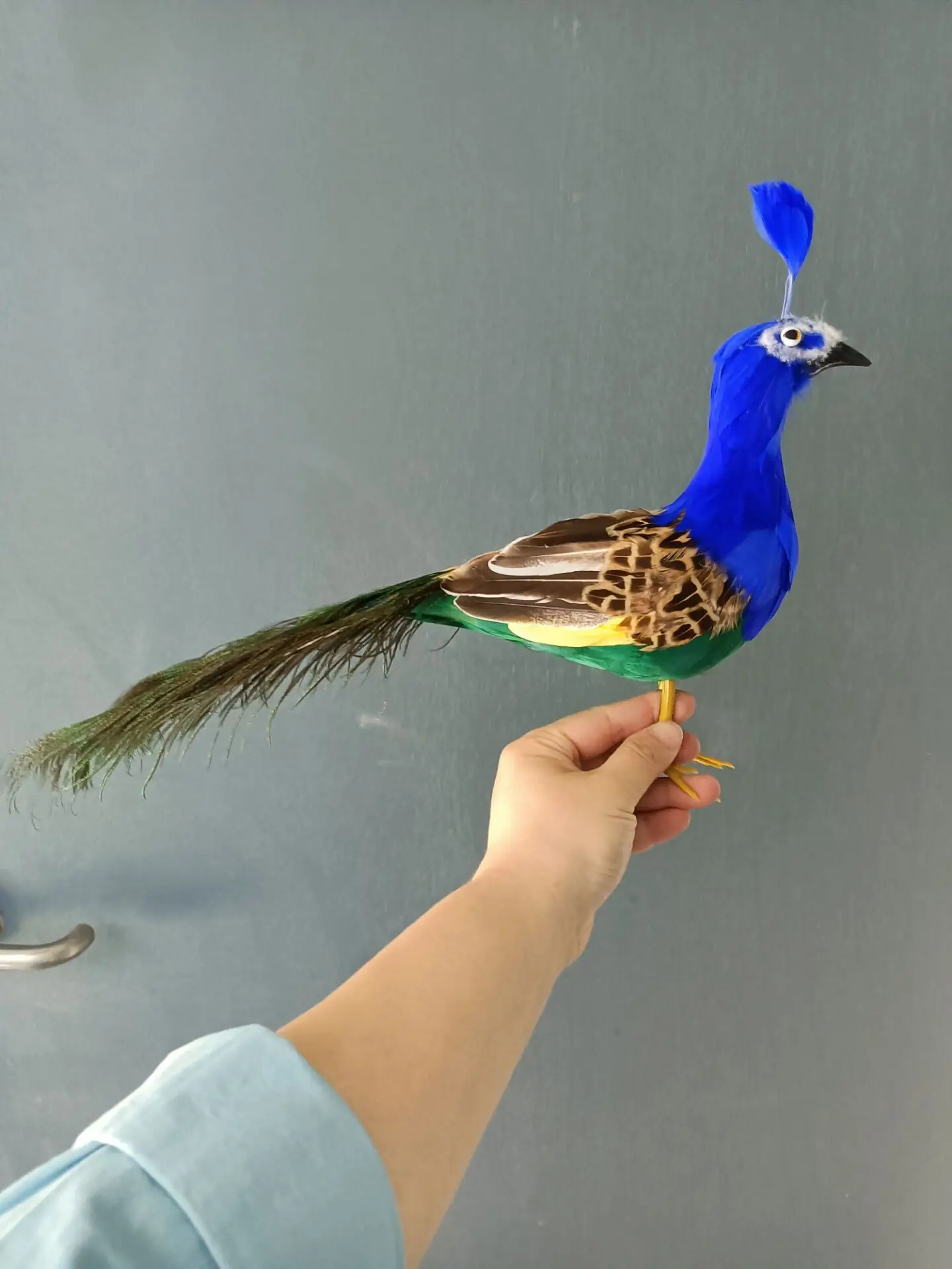 beautiful simulation foam and feather peacock model gift about 45cm a0009