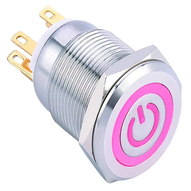 

ELEWIND 19 мм SPDT Кнопочный переключатель с подсветкой (PM193F-11ET/G/12V/S)