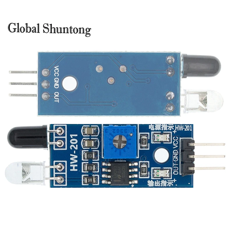 10 PCS IR Infrared Obstacle Avoidance Sensor Module for Arduino Smart Car Robot 3-Wire Reflective Photoelectric New