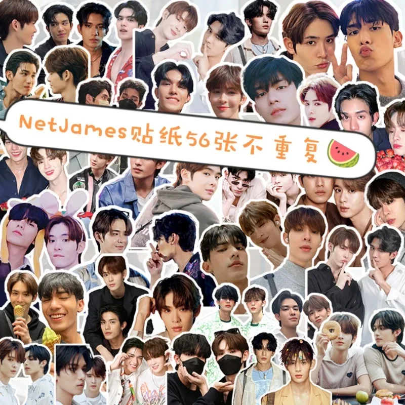 56PC/SET Netjames Chen Xinbo Cheng Haoyan Stickers Thai TV Bedfriend Poster Hand Account Material Notebook Cup Phone DIY Sticker