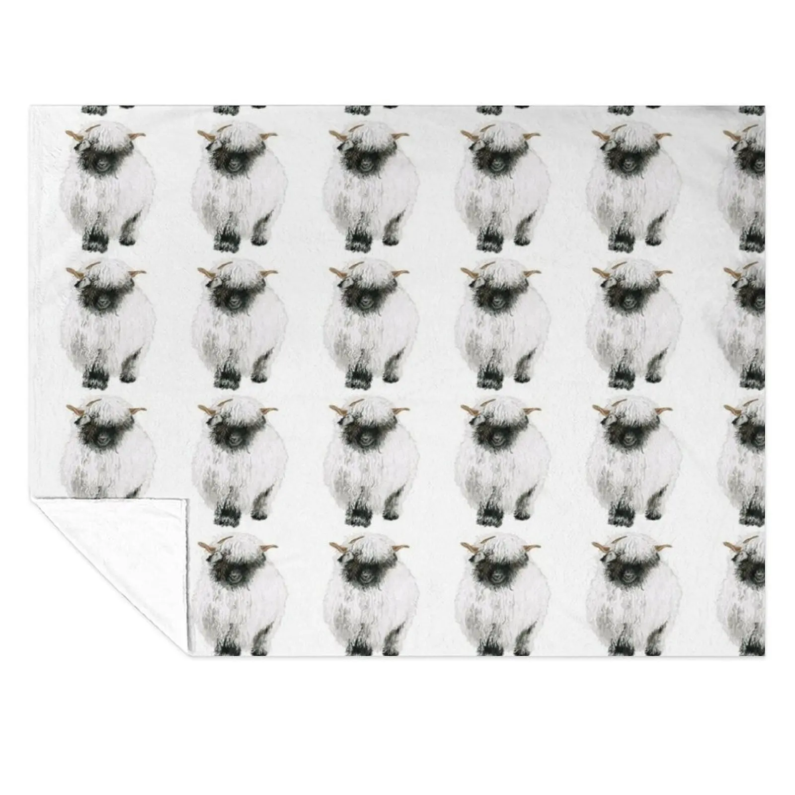 

Valais Blacknose Sheep Drawing Throw Blanket Sofa Quilt Camping Blankets For Baby Blankets