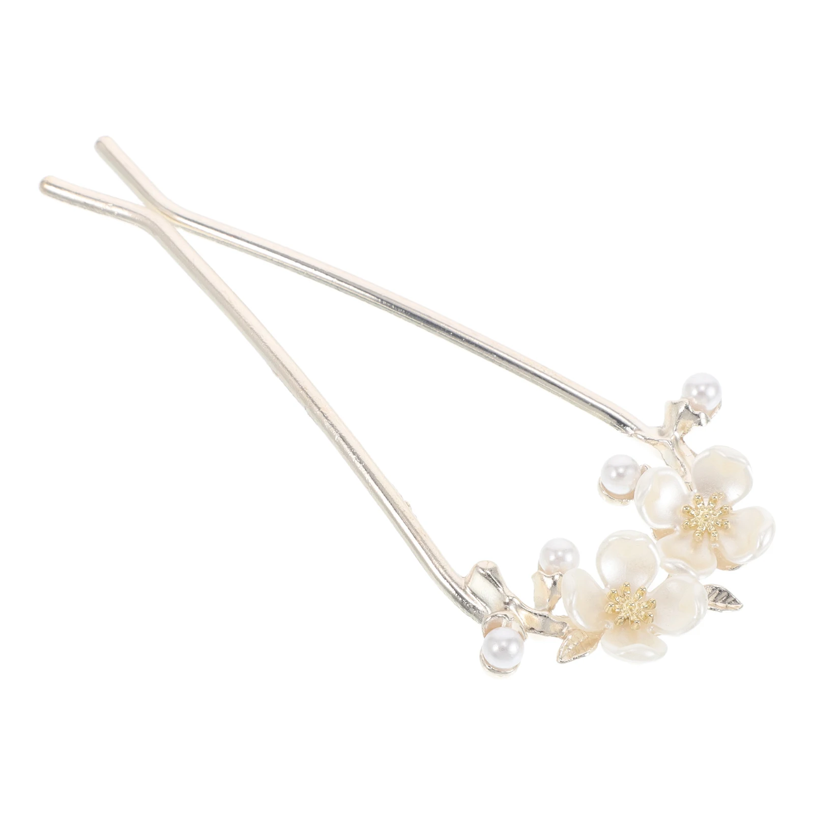 

Flower Hairpin Chinese Pins for Women Hanfu Accessories Asian The Flowers Style Headdress
