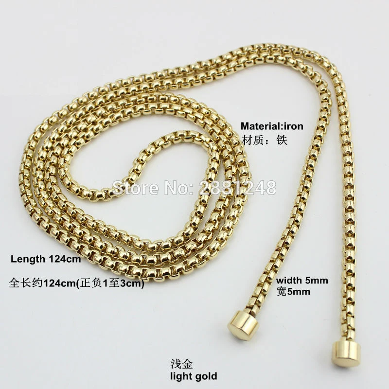 10pes High-quality package chain 5mm snake head bag accessories snake chain  female package metal chain with fashion hot