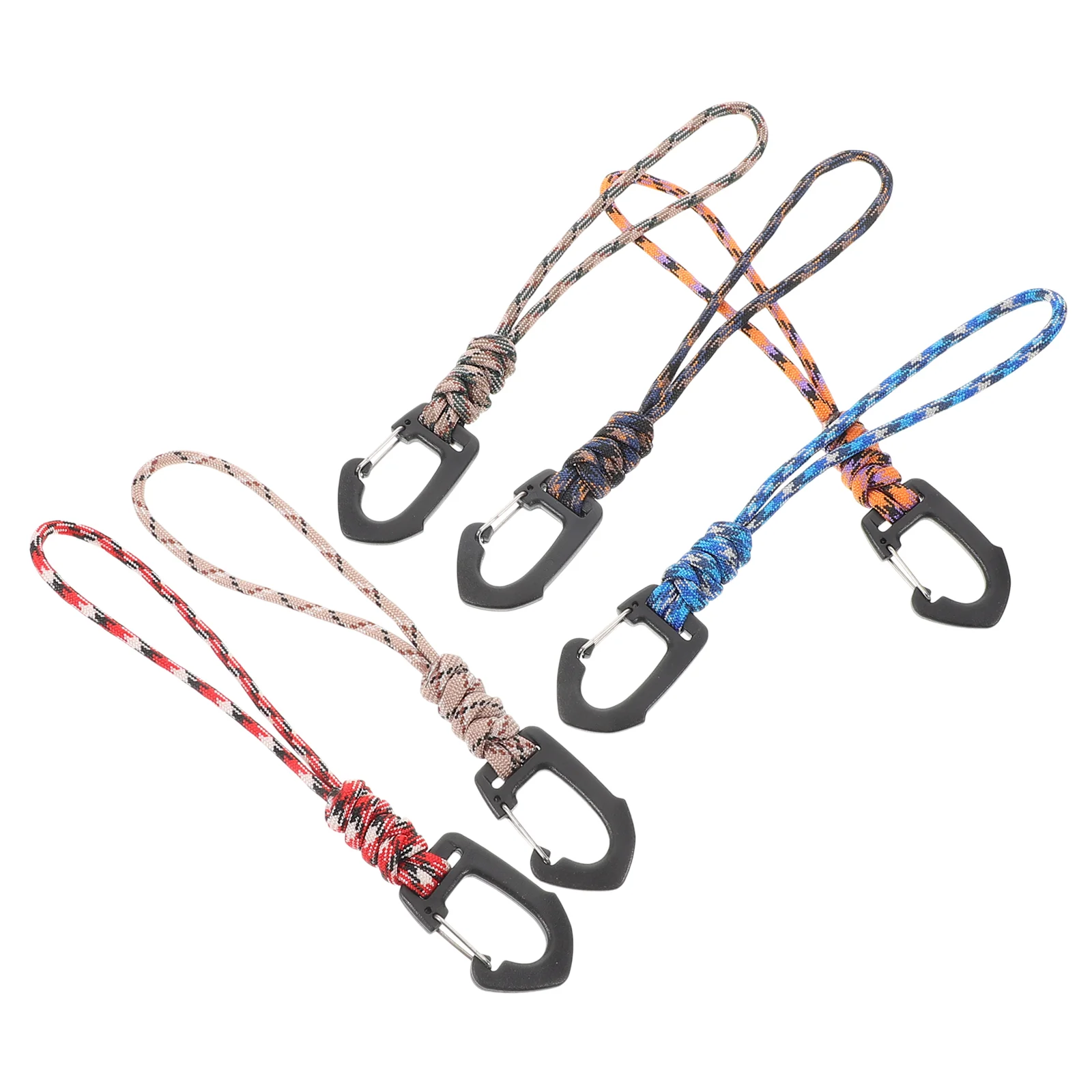 6 Pcs Key Lanyard Wrist Band Wristlet Keychain Hook up Keys Whistle Strap for Lanyards Id Card