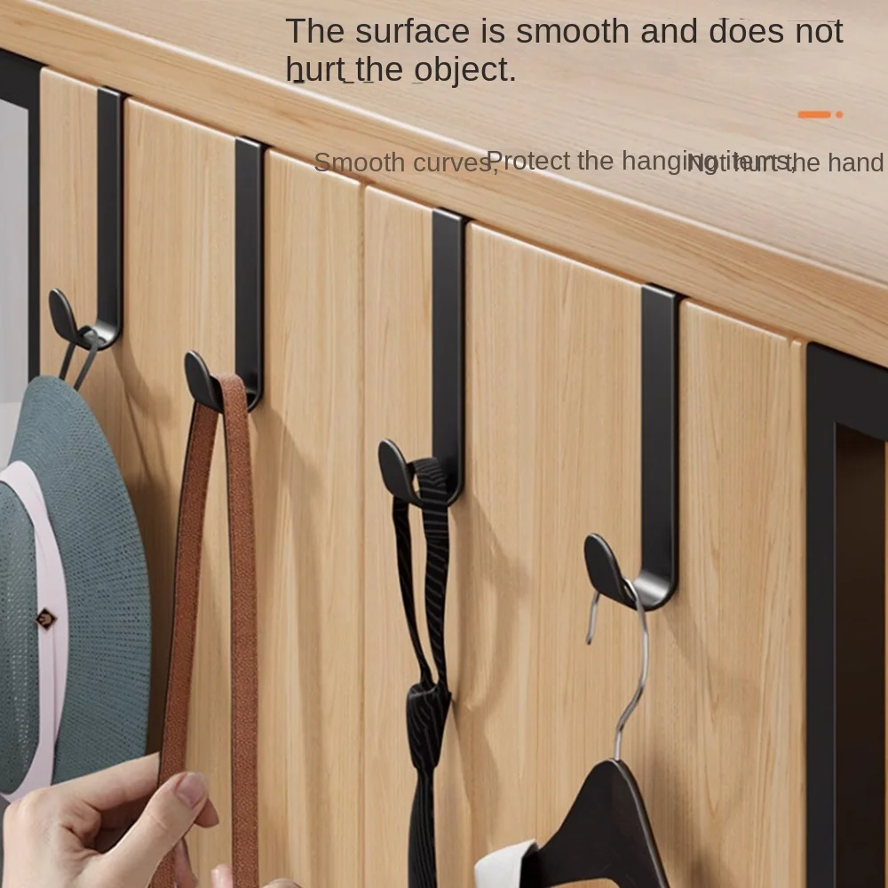 

Gifts Punch Free Door Hook Multi-purpose Storage Rack Towel Holder Kitchen Cabinet Tool Bathroom Door Hanger