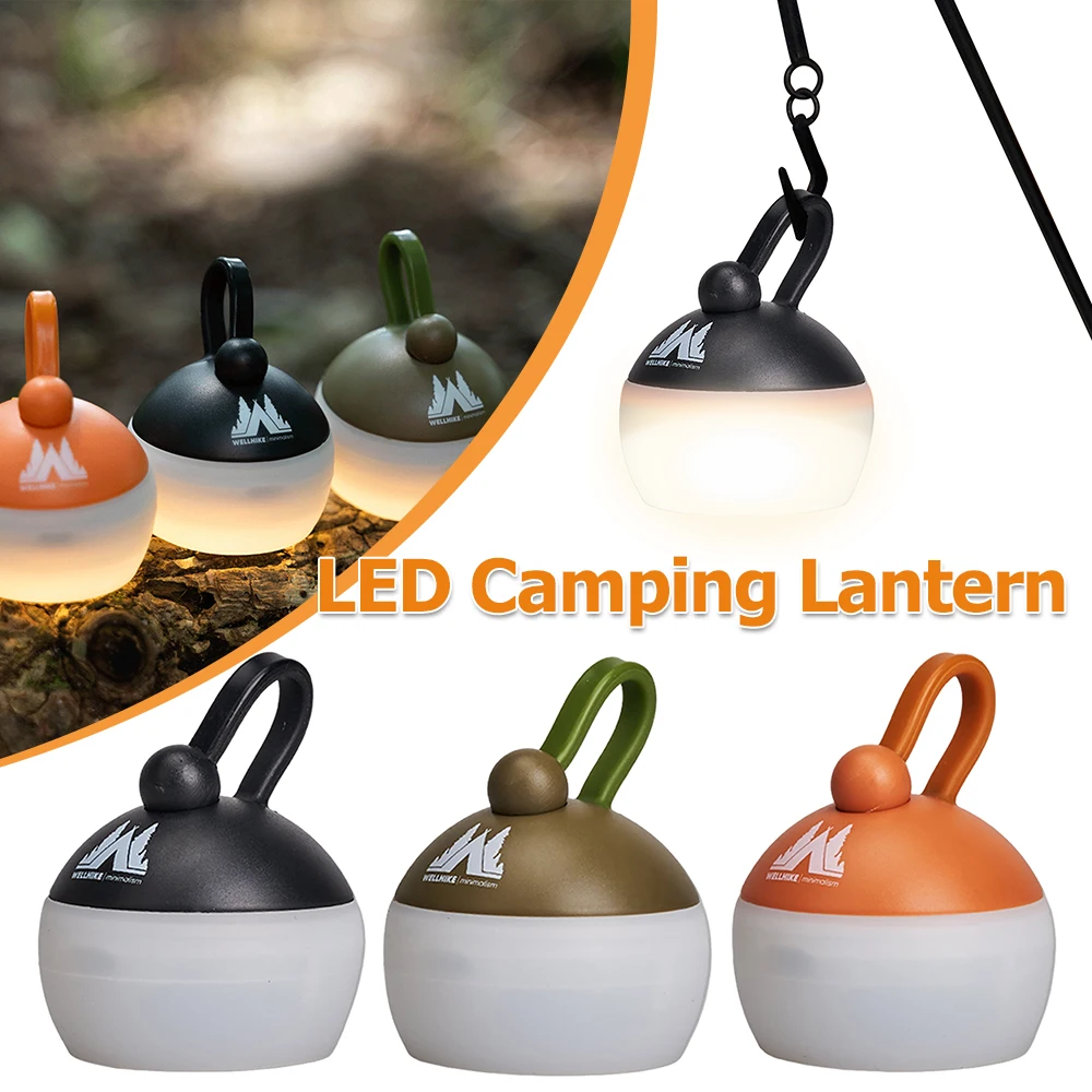 مصغرة التخييم خيمة ضوء قابلة للشحن المشي لمسافات طويلة في الهواء الطلق ليلة الصيد مصباح معلق مصباح التخييم للتخييم التنزه #2
