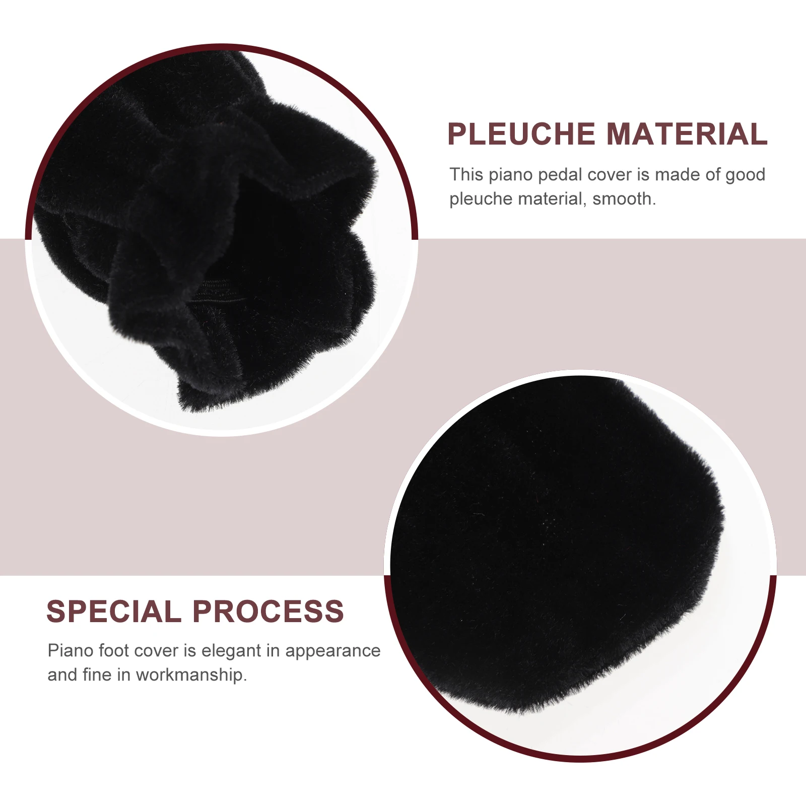 

2 set 2 Sets Piano Pedal Covers Dustproof Anti-Scratch Protective Sleeves Elastic Fit For Piano Foot Pedals Keyboard Instrument