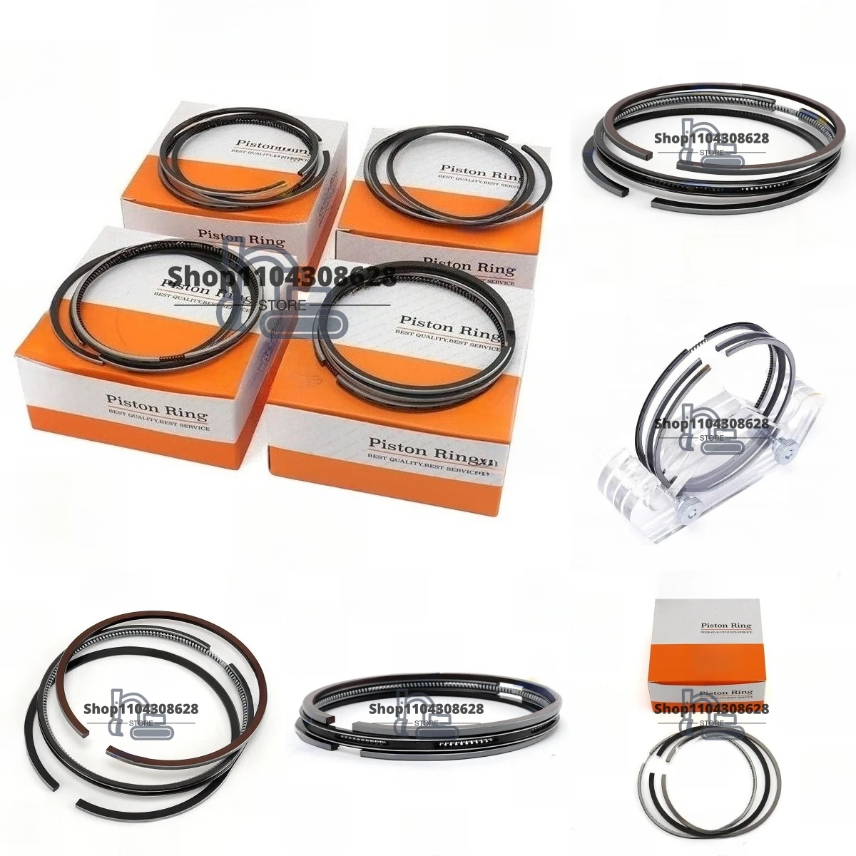 Anillo de Pistón 1J790-21053 1G924-21052 V2203 V2403 para Kubota Bobcat, Juego STD 87mm V2401-1 V2401-2 V2401-3 IDI 1J884 1J881-21053
