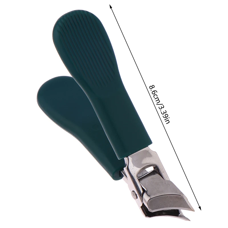 Tagliaunghie inclinate antispruzzo con apertura a ganascia larga Tagliaunghie incarnite Tagliaunghie portatile per unghie dei piedi Set strumento per manicure