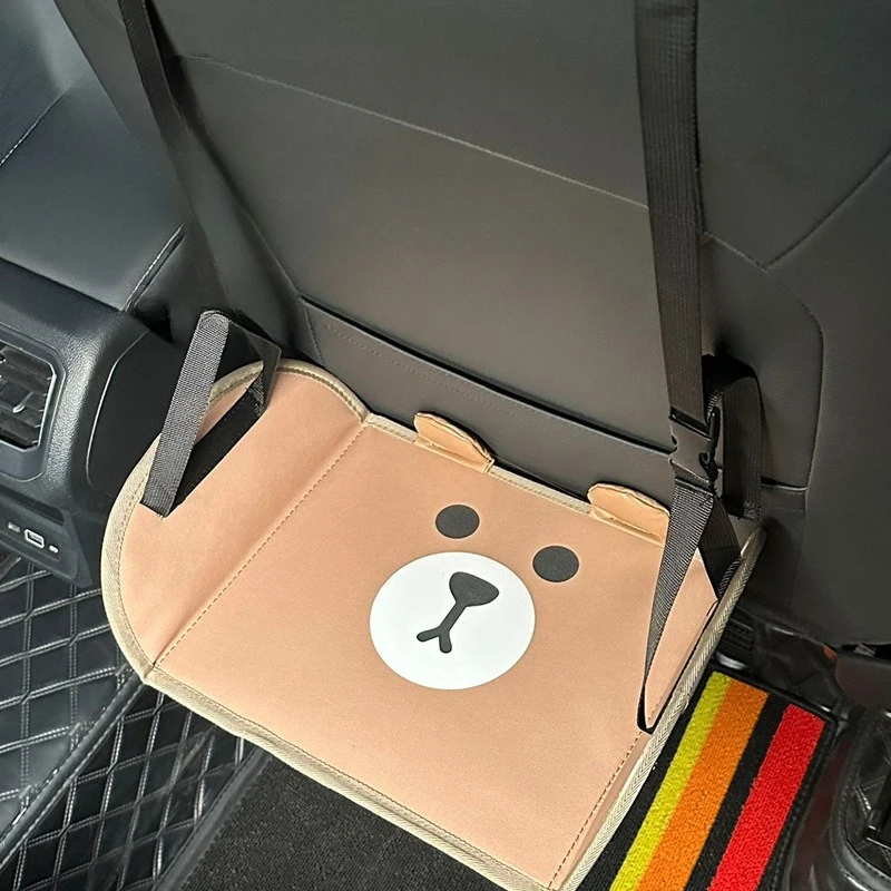 Apoio de Pé Portátil para Carro, Rede Ajustável para Banco Traseiro, Descanso de Pés Suspenso para Viagem, Escritório, Acessório Interno Automotivo